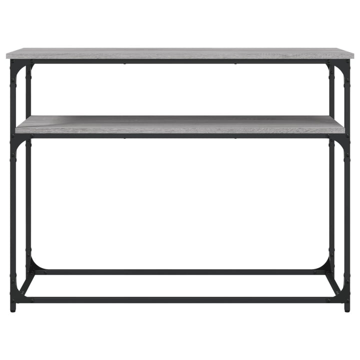 konsolbord 100x35,5x75 cm konstrueret træ grå sonoma-eg