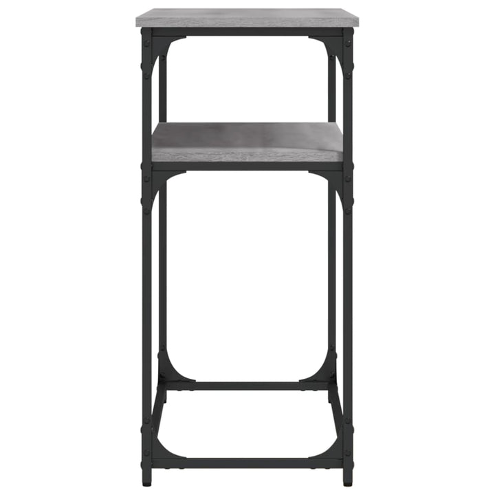 konsolbord 100x35,5x75 cm konstrueret træ grå sonoma-eg
