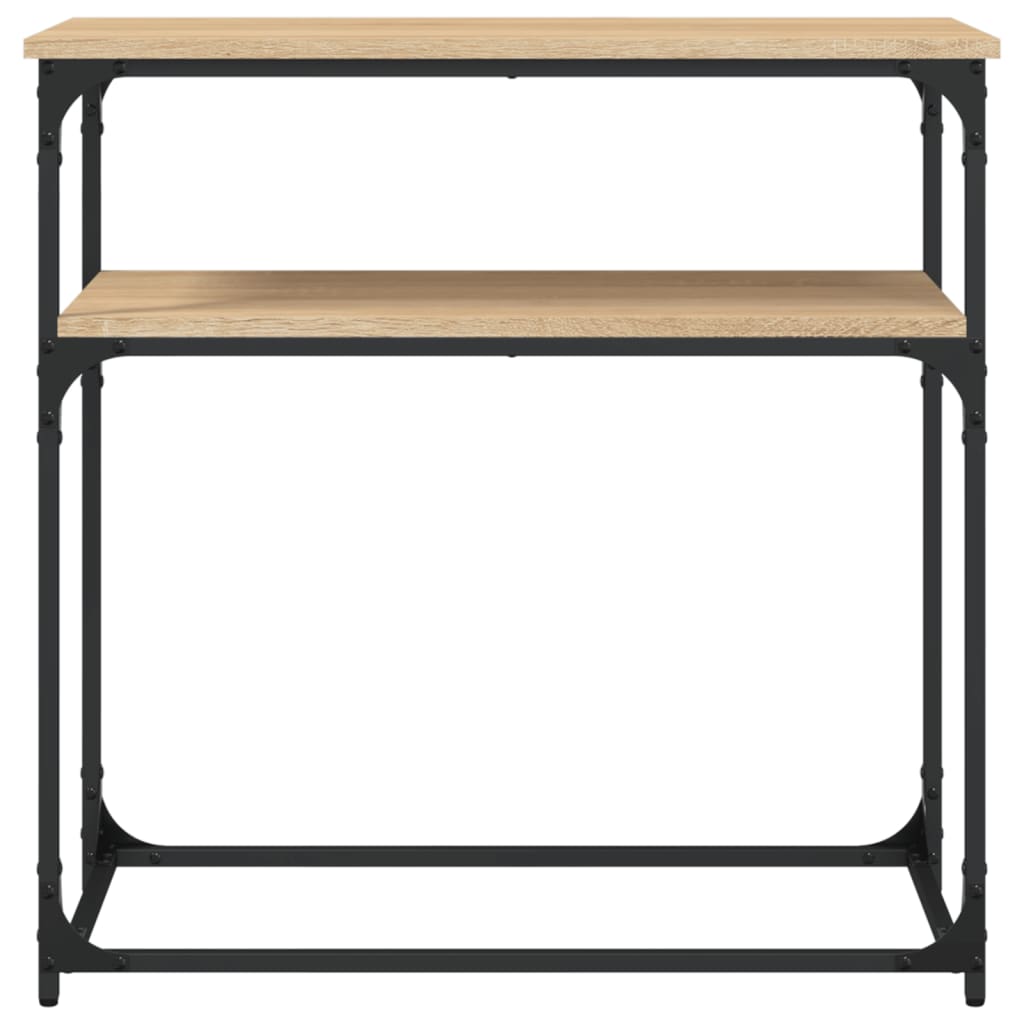 konsolbord 75x35,5x75 cm konstrueret træ sonoma-eg