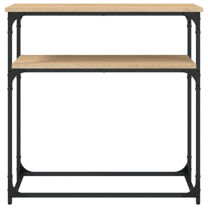 konsolbord 75x35,5x75 cm konstrueret træ sonoma-eg