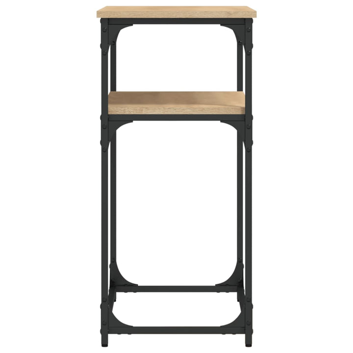 konsolbord 75x35,5x75 cm konstrueret træ sonoma-eg