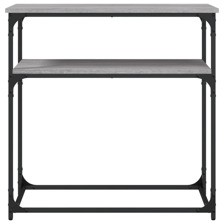 konsolbord 75x35,5x75 cm konstrueret træ grå sonoma-eg