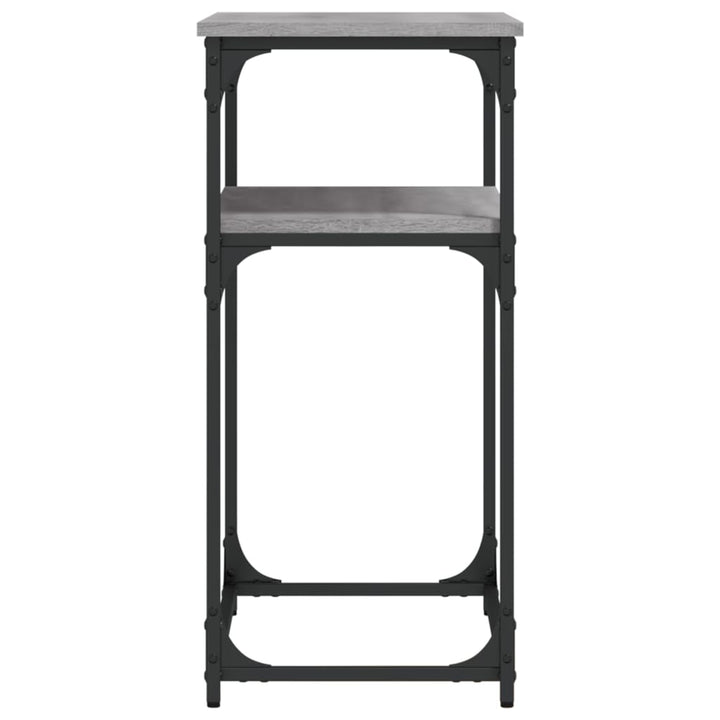 konsolbord 75x35,5x75 cm konstrueret træ grå sonoma-eg