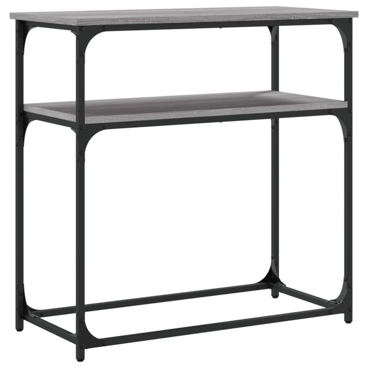 konsolbord 75x35,5x75 cm konstrueret træ grå sonoma-eg