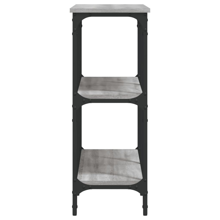 konsolbord 100x29x75 cm konstrueret træ grå sonoma-eg