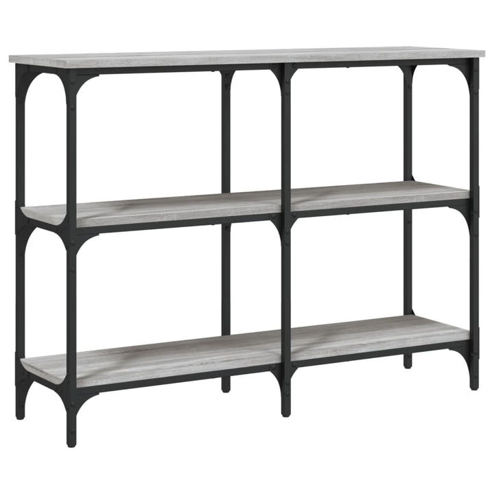 konsolbord 100x29x75 cm konstrueret træ grå sonoma-eg