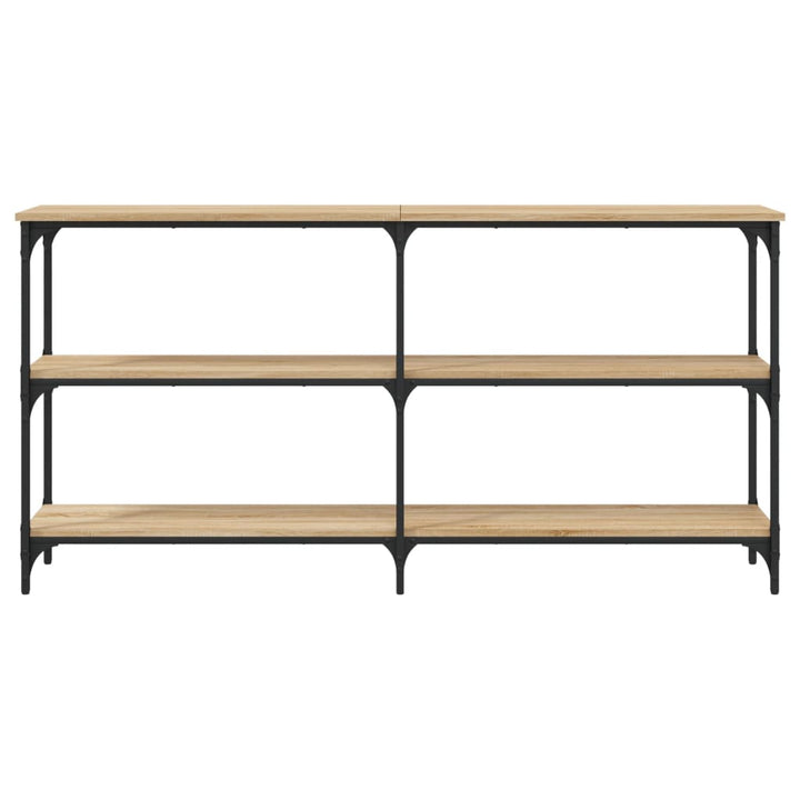 konsolbord 150x29x75 cm konstrueret træ sonoma-eg