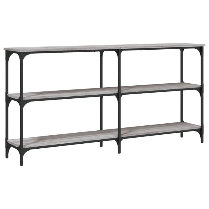 konsolbord 150x29x75 cm konstrueret træ grå sonoma-eg