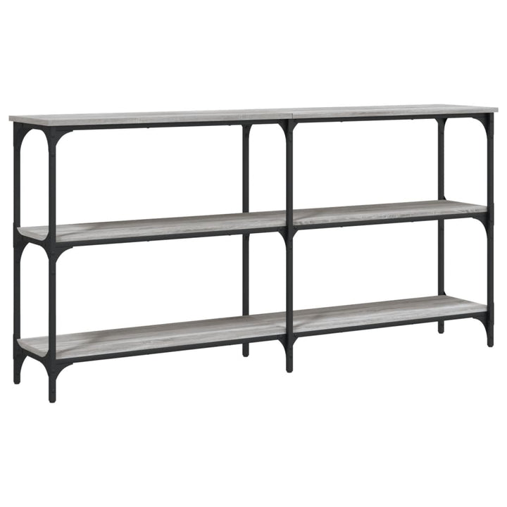 konsolbord 150x29x75 cm konstrueret træ grå sonoma-eg