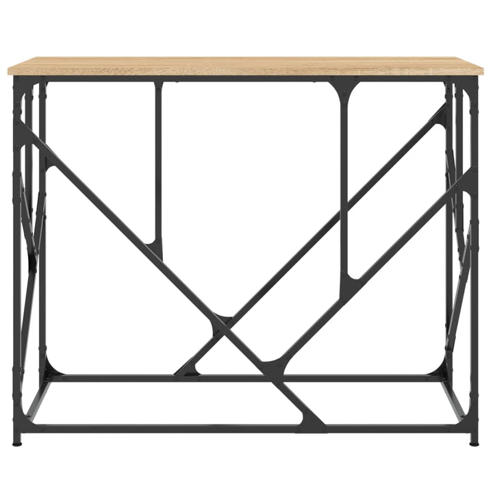 konsolbord 100x40x80 cm konstrueret træ sonoma-eg