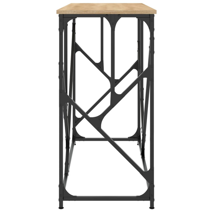 konsolbord 100x40x80 cm konstrueret træ sonoma-eg