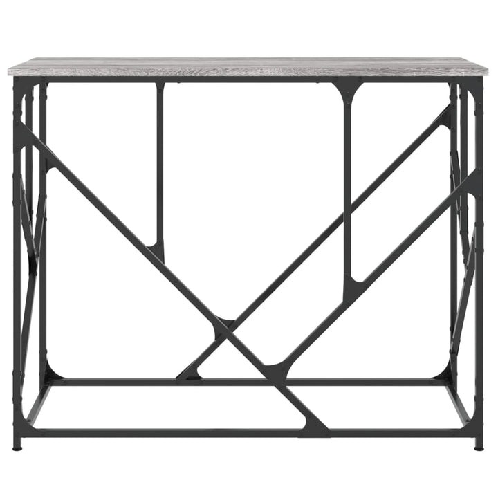 konsolbord 100x40x80 cm konstrueret træ grå sonoma-eg