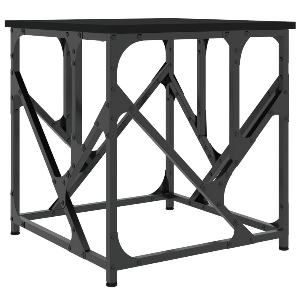 sofabord 45x45x47,5 cm konstrueret træ sort