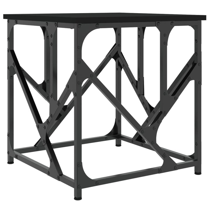 sofabord 45x45x47,5 cm konstrueret træ sort