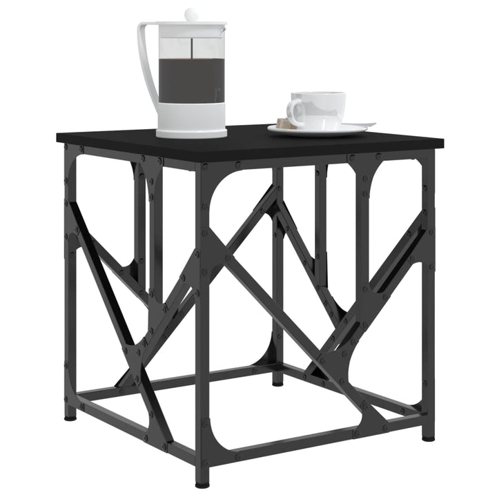 sofabord 45x45x47,5 cm konstrueret træ sort