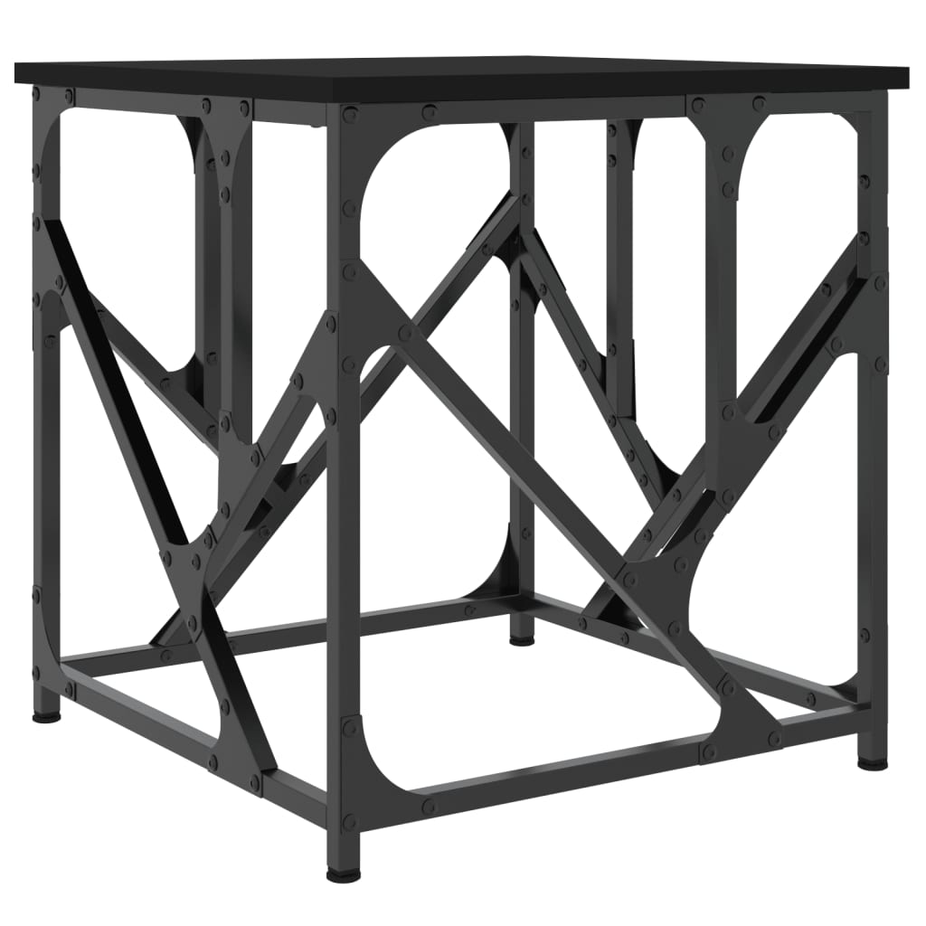 sofabord 45x45x47,5 cm konstrueret træ sort