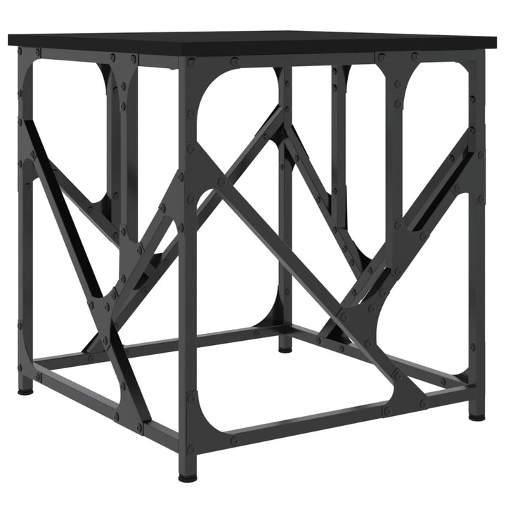 sofabord 45x45x47,5 cm konstrueret træ sort