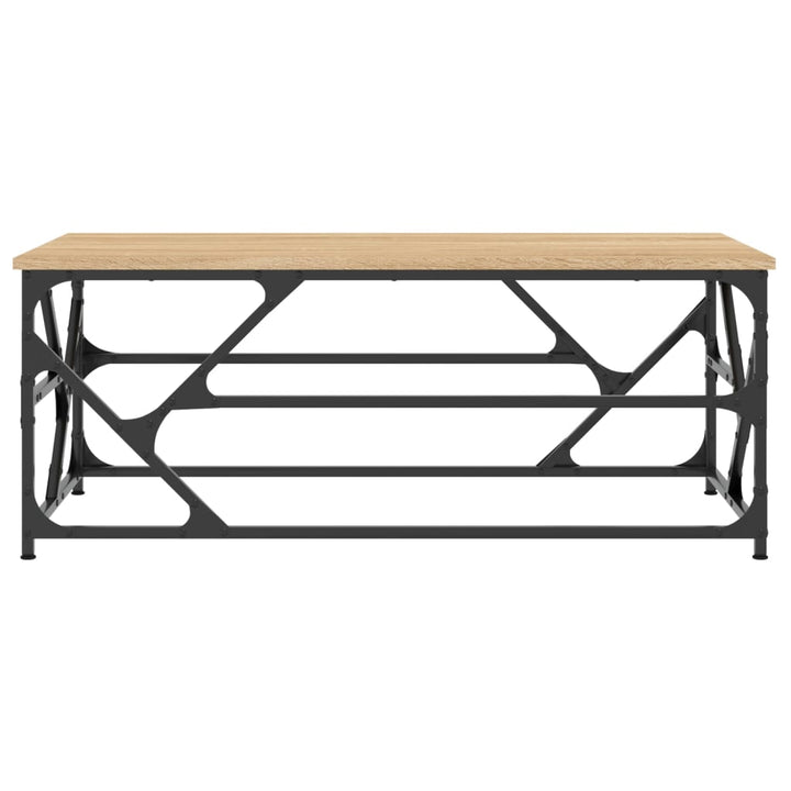 sofabord 100x50x40 cm konstrueret træ sonoma-eg