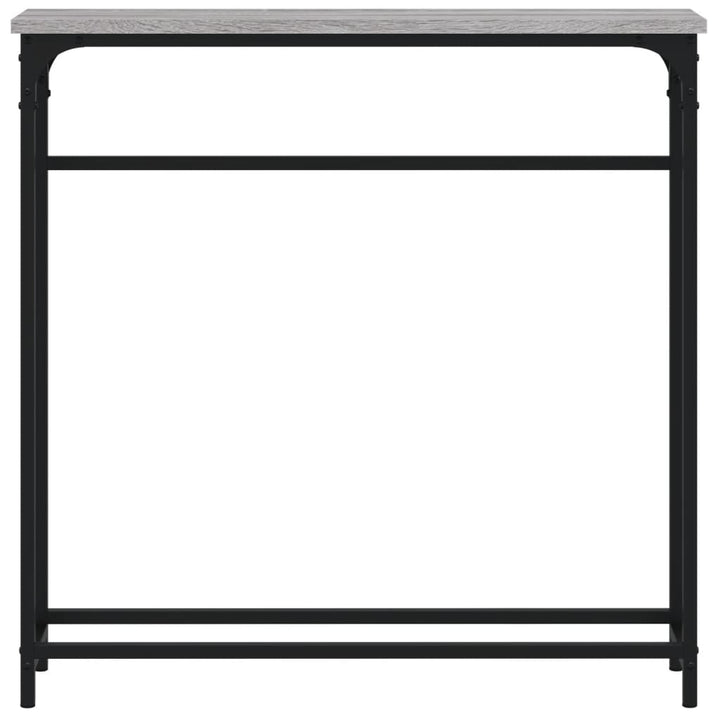 konsolbord 75x19,5x75 cm konstrueret træ grå sonoma-eg