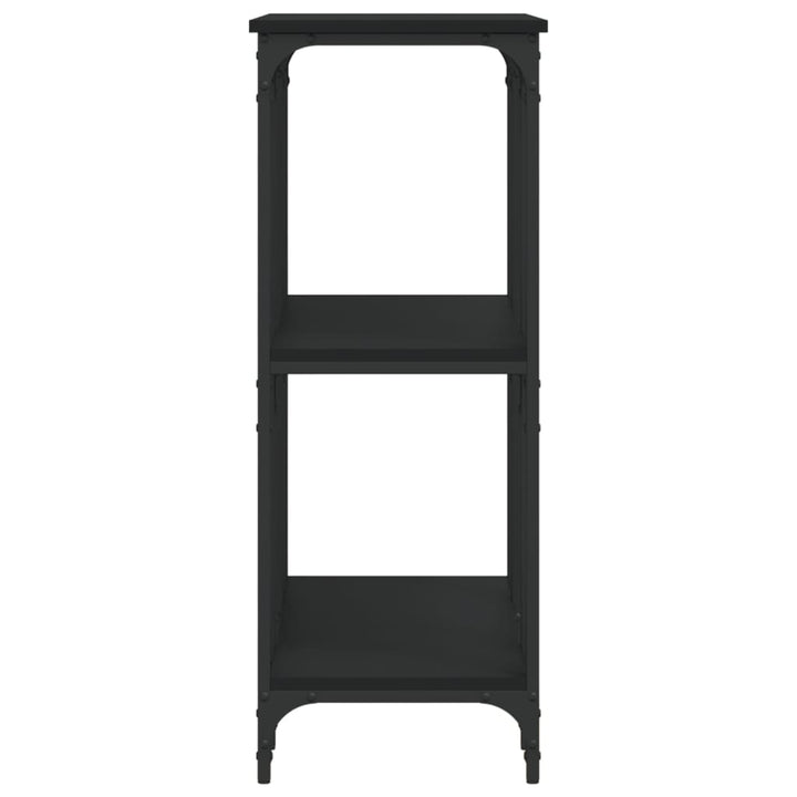 konsolbord 102x35x90 cm konstrueret træ sort