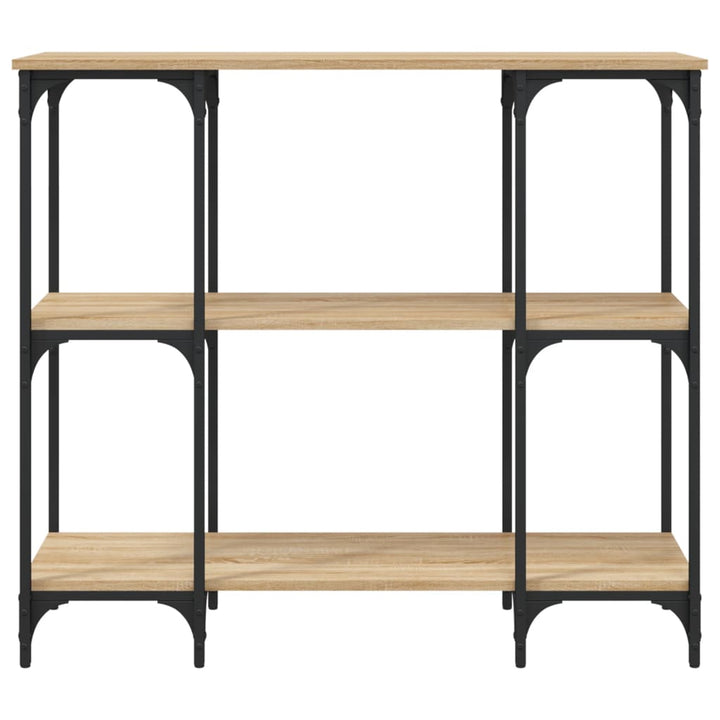 konsolbord 102x35x90 cm konstrueret træ sonoma-eg