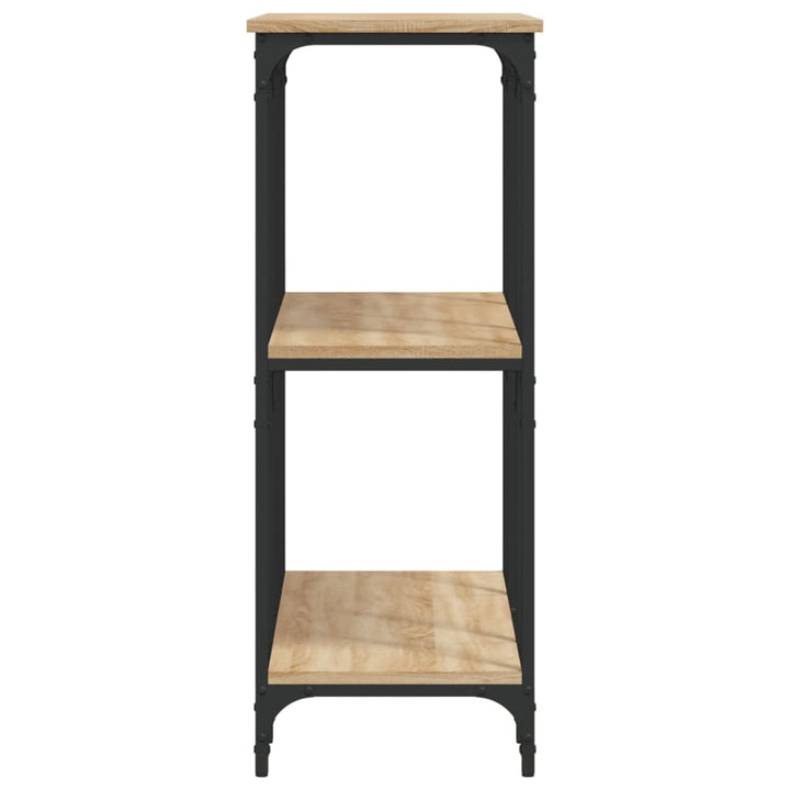 konsolbord 102x35x90 cm konstrueret træ sonoma-eg