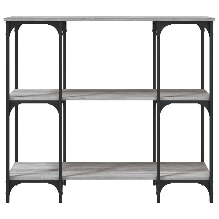 konsolbord 102x32x90 cm konstrueret træ grå sonoma-eg
