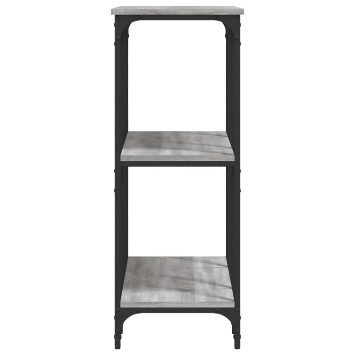 konsolbord 102x32x90 cm konstrueret træ grå sonoma-eg