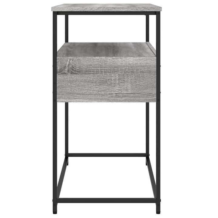 konsolbord 75x40x75 cm konstrueret træ grå sonoma-eg