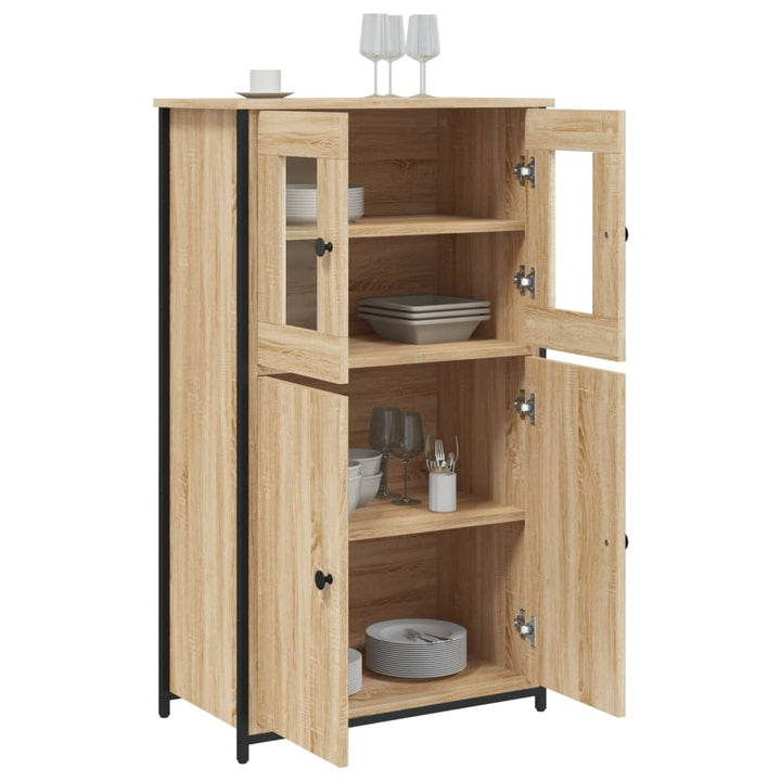 skab 62x32x106,5 cm konstrueret træ sonoma-eg