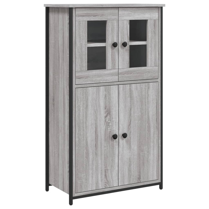 skab 62x32x106,5 cm konstrueret træ grå sonoma-eg