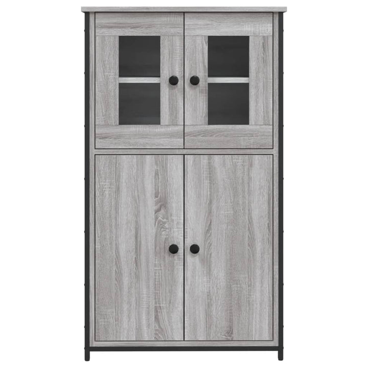 skab 62x32x106,5 cm konstrueret træ grå sonoma-eg