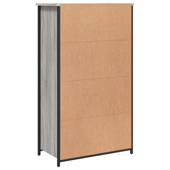 skab 62x32x106,5 cm konstrueret træ grå sonoma-eg
