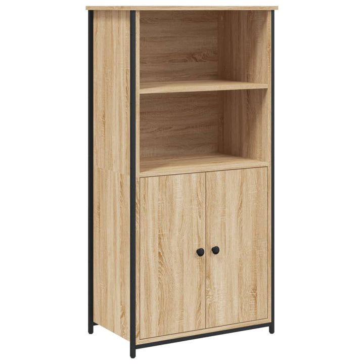 højskab 62x36x121,5 cm konstrueret træ sonoma-eg