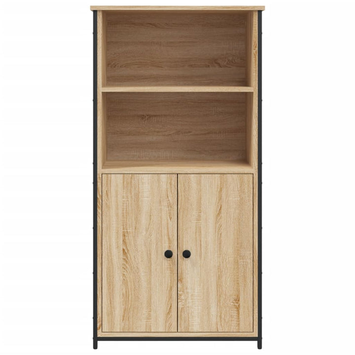 højskab 62x36x121,5 cm konstrueret træ sonoma-eg
