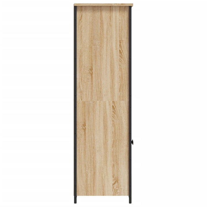 højskab 62x36x121,5 cm konstrueret træ sonoma-eg