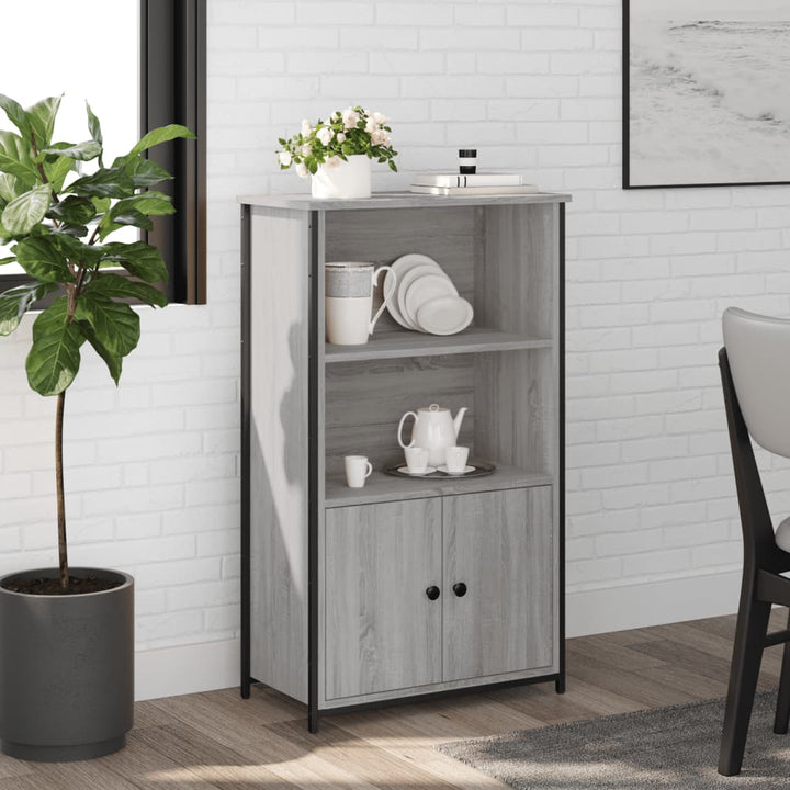 skab 62x32x103,5 cm konstrueret træ grå sonoma-eg