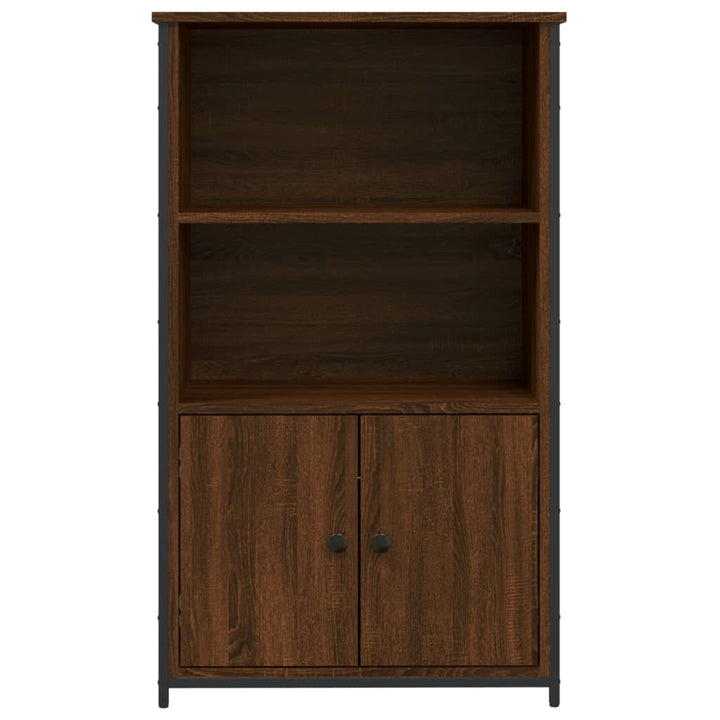 skab 62x32x103,5 cm konstrueret træ brun egetræsfarve