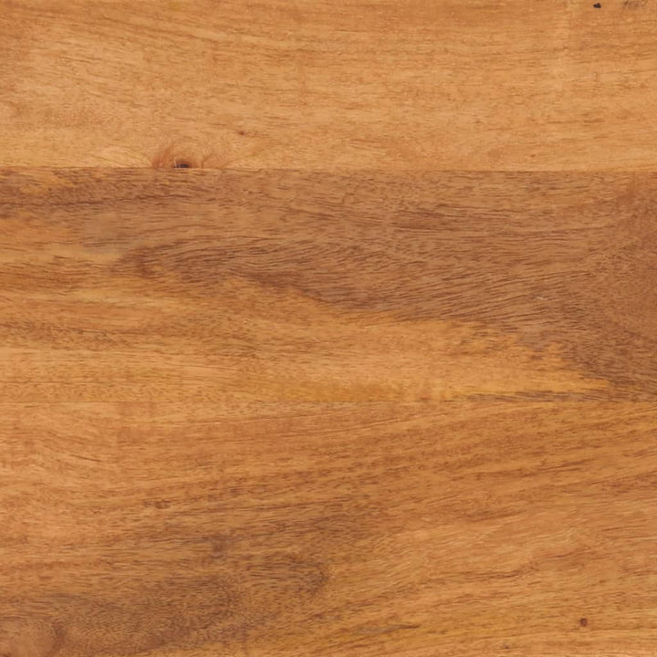 tv-bord 80x33,5x46 cm massivt mangotræ brun og sort