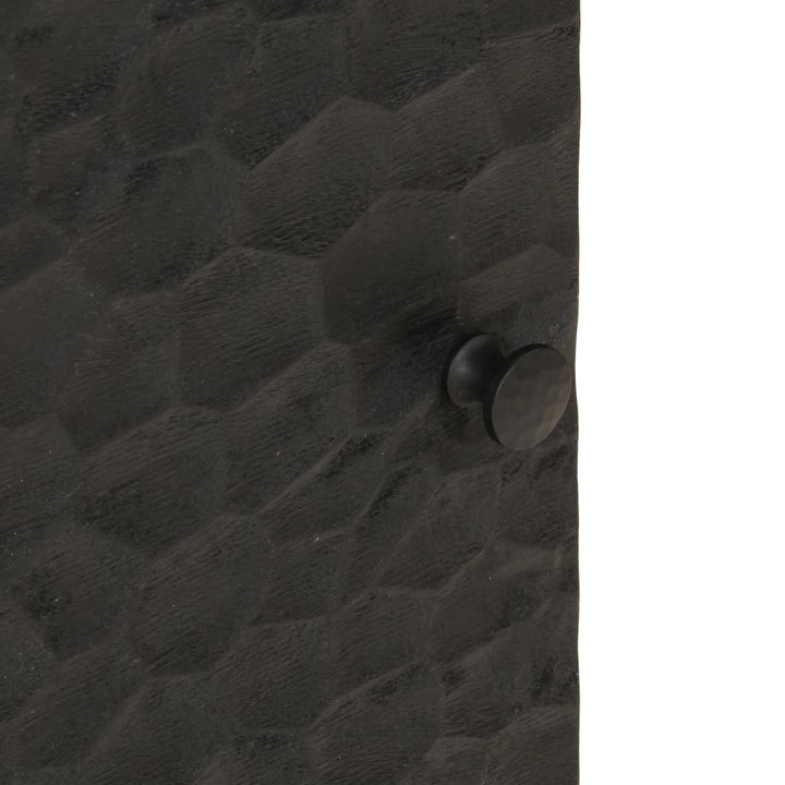 sengeborde 2 stk. 40x33x46 cm massivt mangotræ sort
