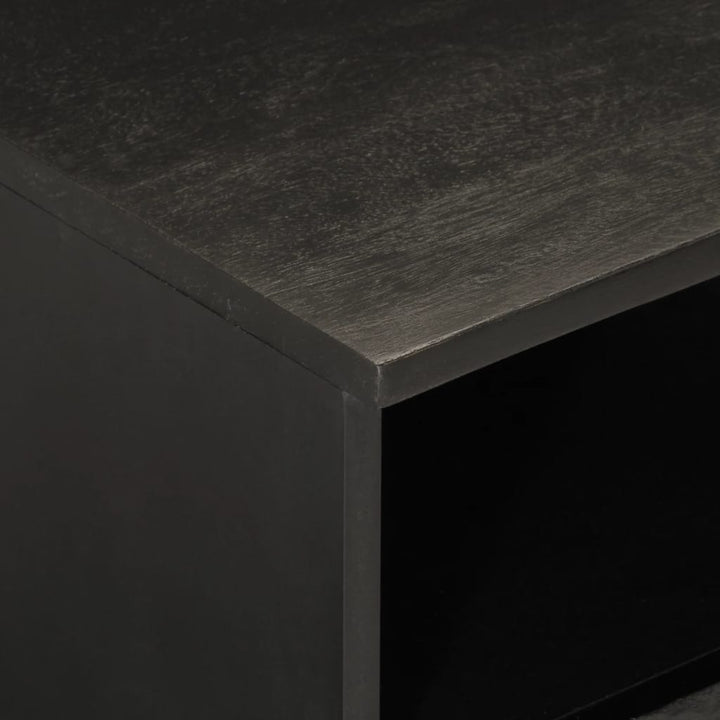 tv-bord 70x33x46 cm massivt mangotræ sort