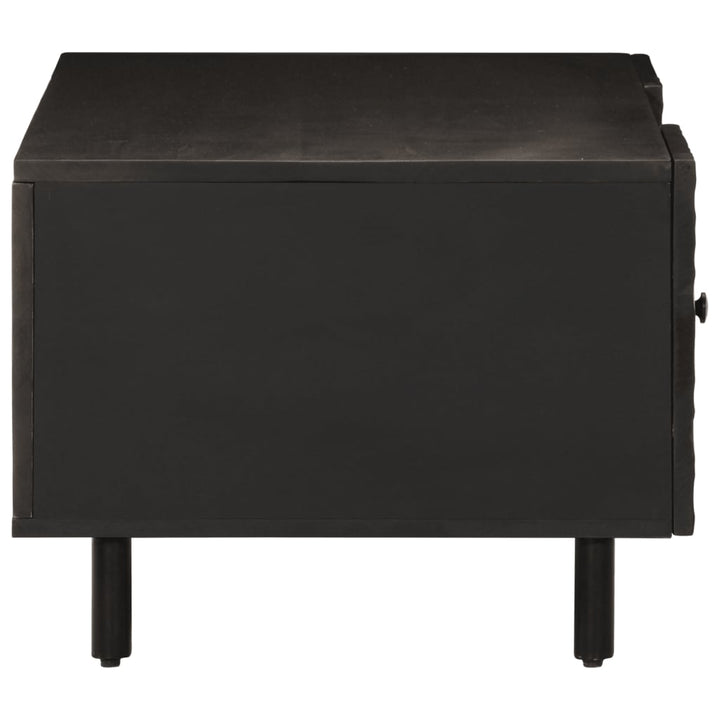 sofabord 100x54x40 cm massivt mangotræ sort