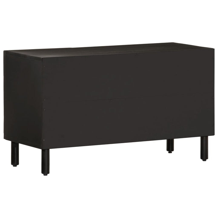 tv-bord 80x31x46 cm massivt mangotræ sort