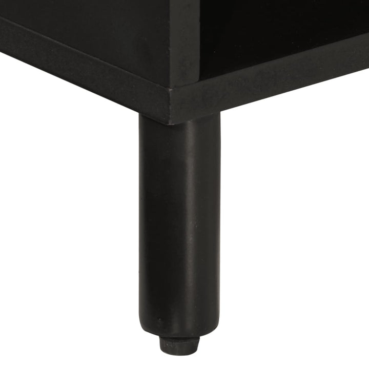 tv-bord 80x31x46 cm massivt mangotræ sort
