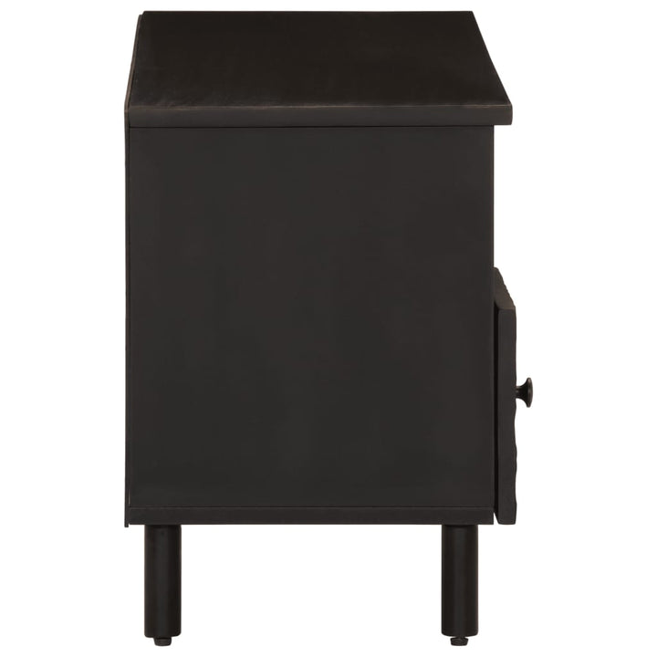 tv-bord 100x33x46 cm massivt mangotræ sort
