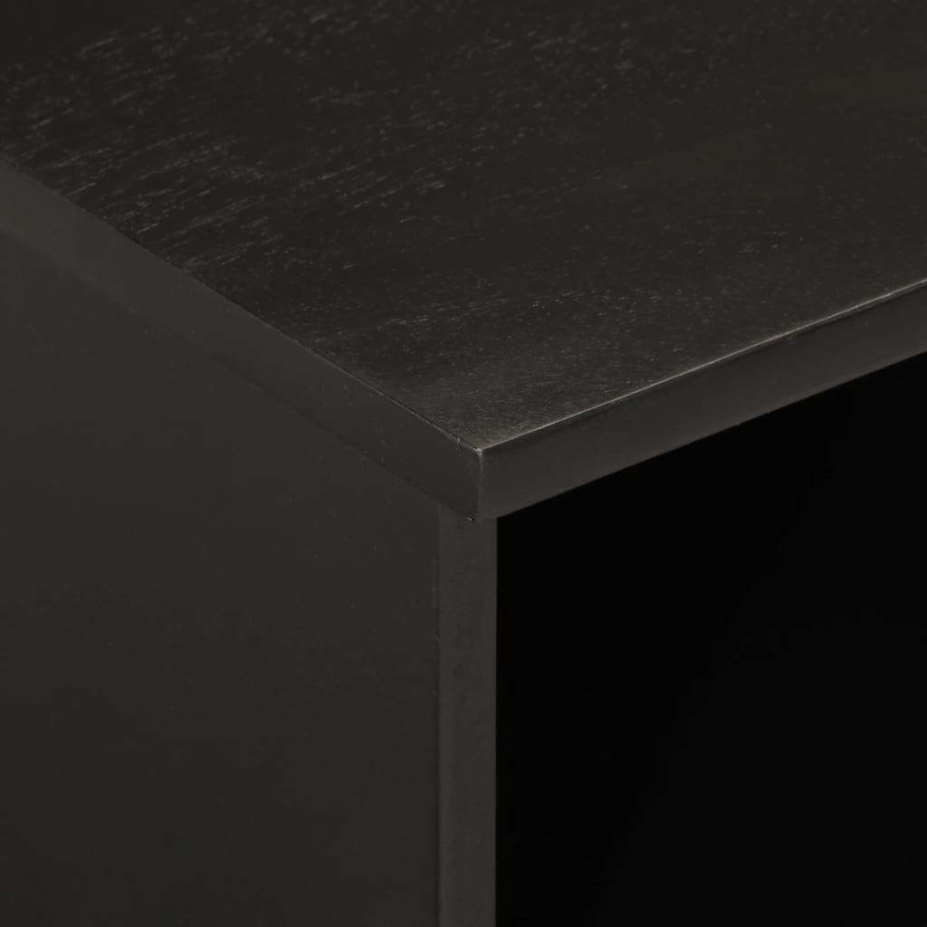 tv-bord 100x33x46 cm massivt mangotræ sort