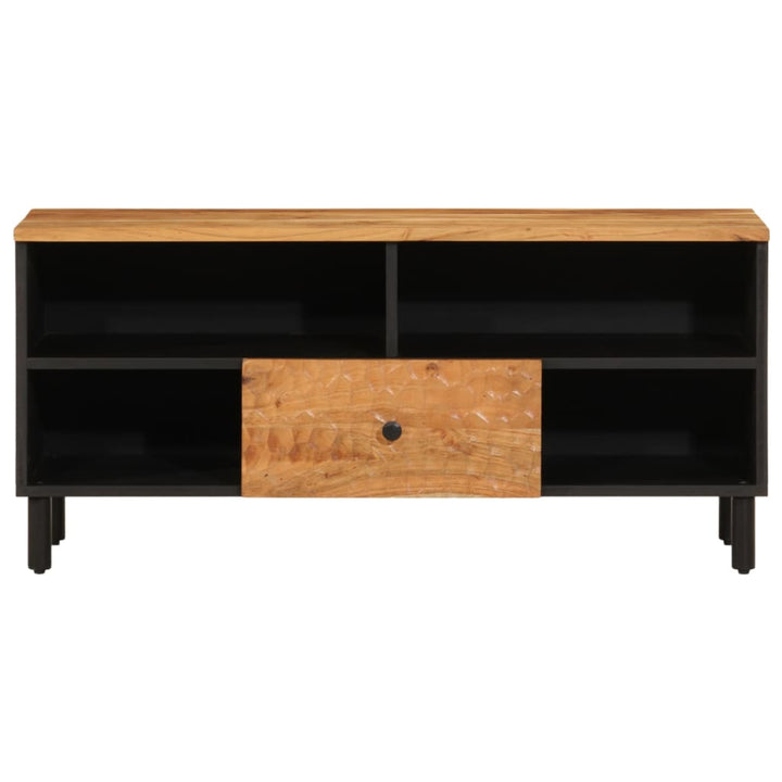 tv-bord 100x33x46 cm massivt akacietræ