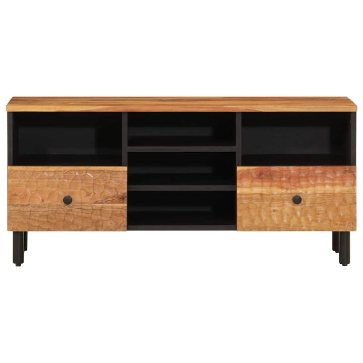 tv-bord 100x33x46 cm massivt akacietræ