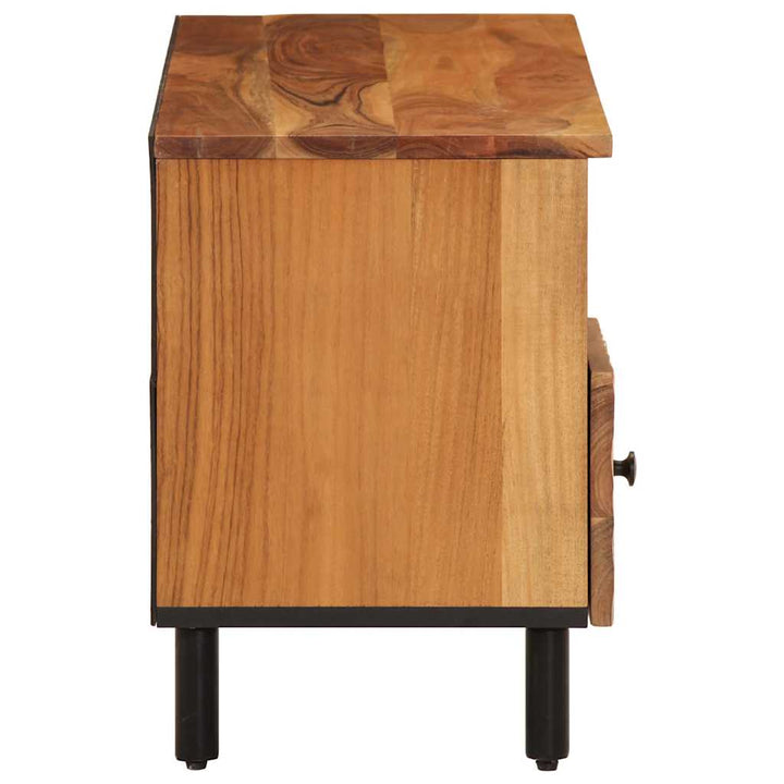 tv-bord 100x33x46 cm massivt akacietræ