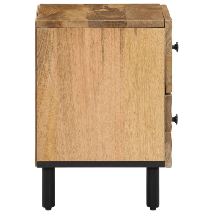 sengeborde 2 stk. 40x33x46 cm massivt mangotræ